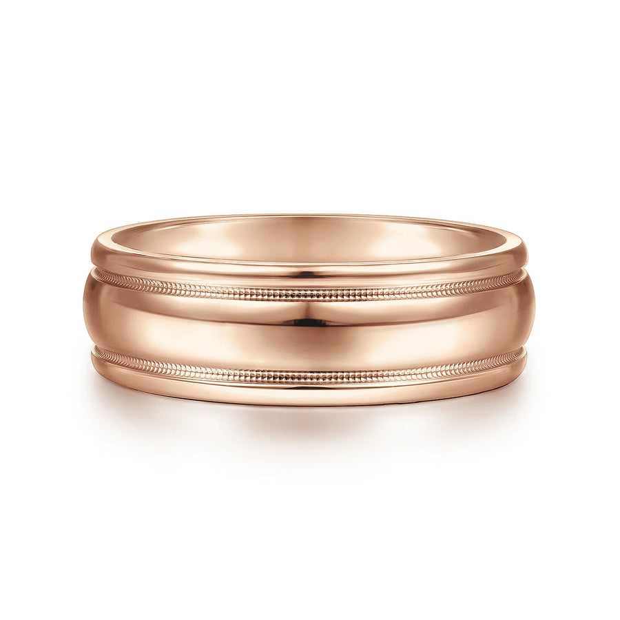 14K Gold High Polished Wedding Band