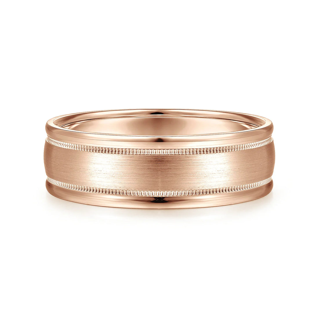 14K Gold Satin Finish Wedding Band