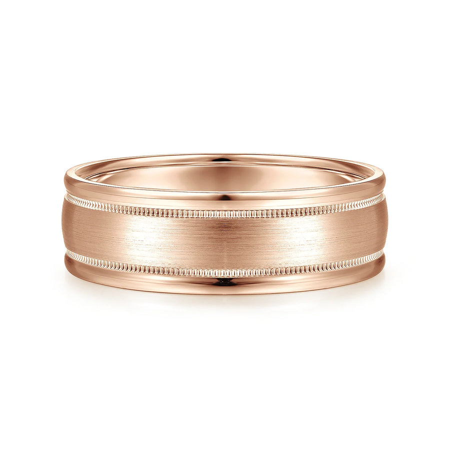 14K Gold Satin Finish Wedding Band