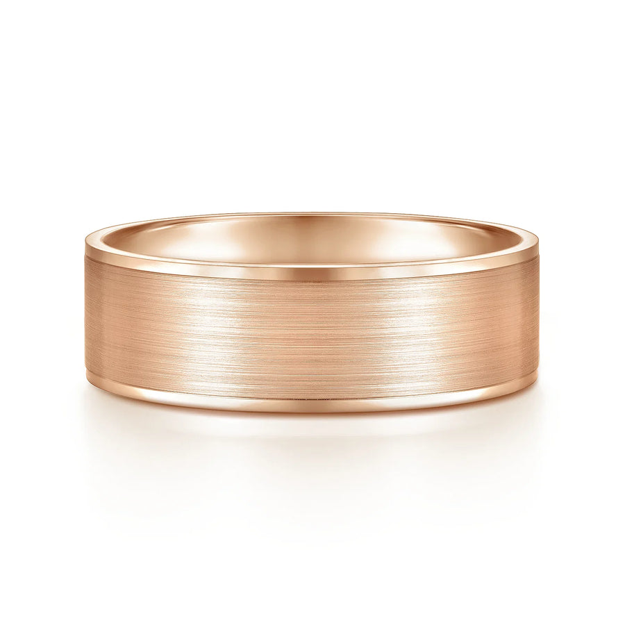 14K Gold Satin Finish Wedding Band