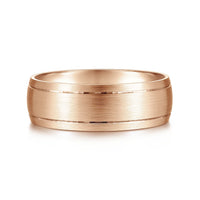 14K Gold Satin Finish Wedding Band