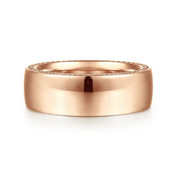 14K Gold High Polished Wedding Band