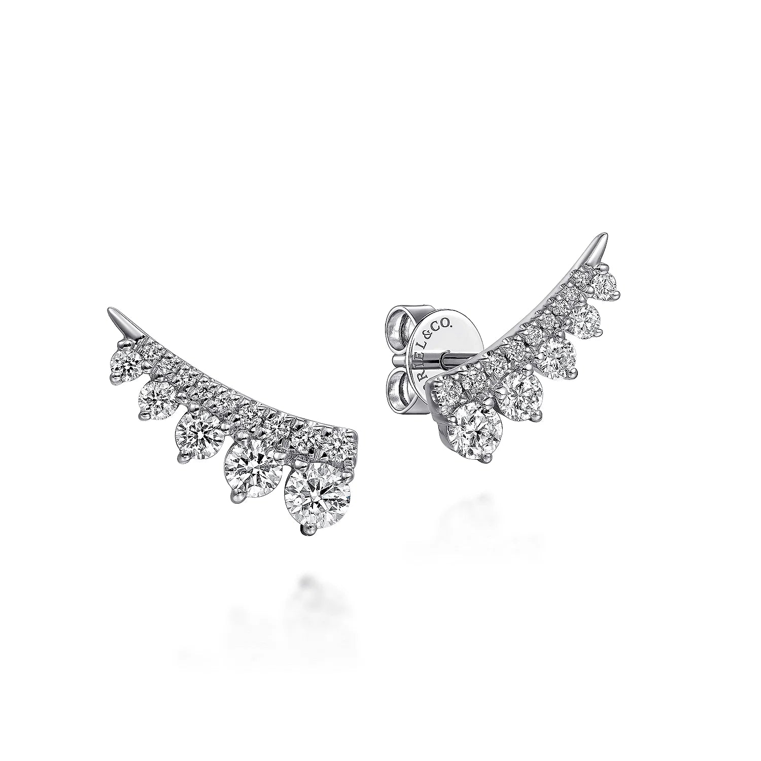 Diamond Ear Climber Earrings