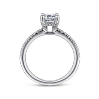 Gabriel & Co 14K White Gold Emerald Cut Diamond Engagement Ring