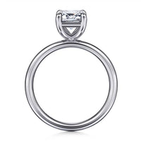 Gabriel & Co 14K White Gold Emerald-Cut Diamond Engagement Ring