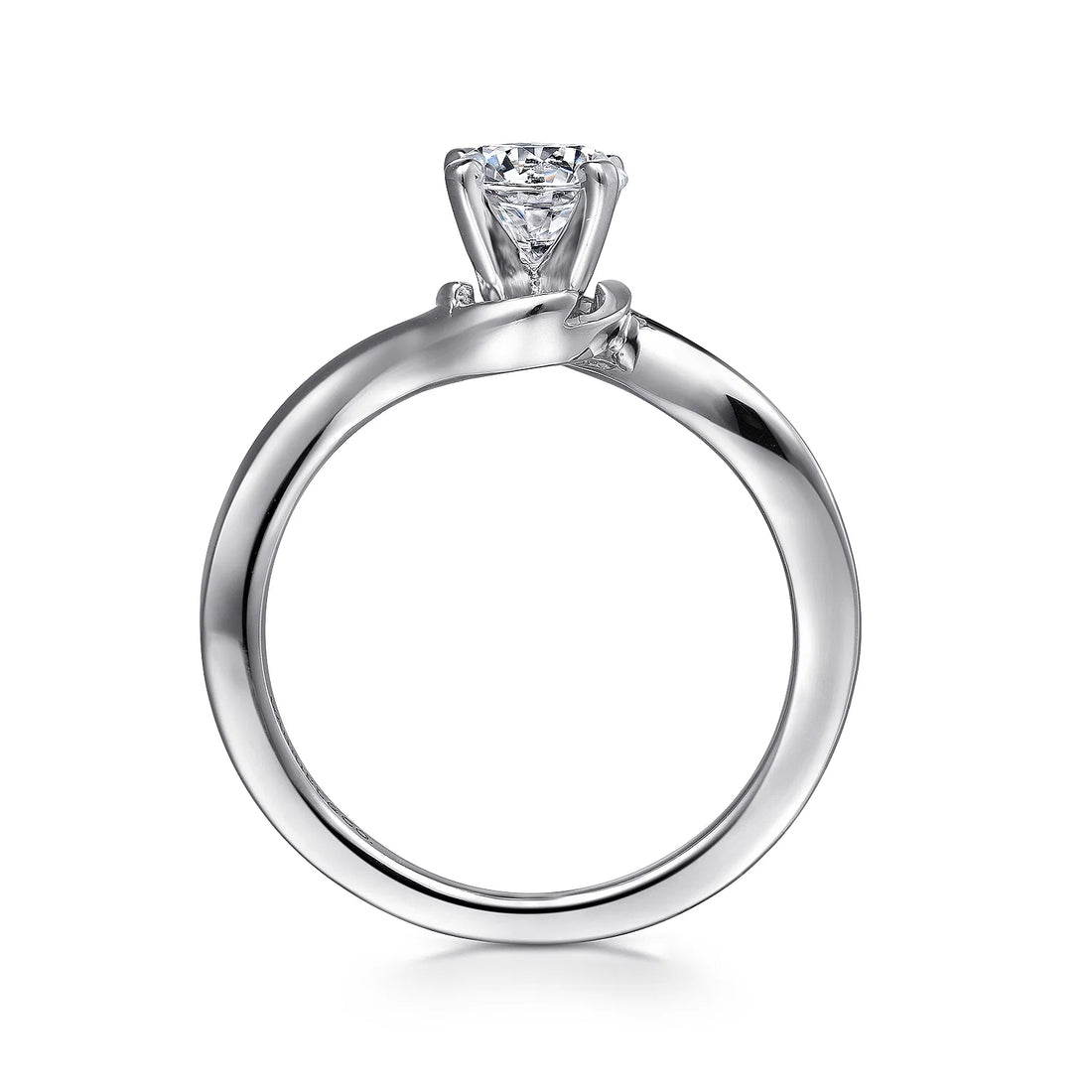 Gabriel & Co 14k White Gold Solitaire Engagement Ring