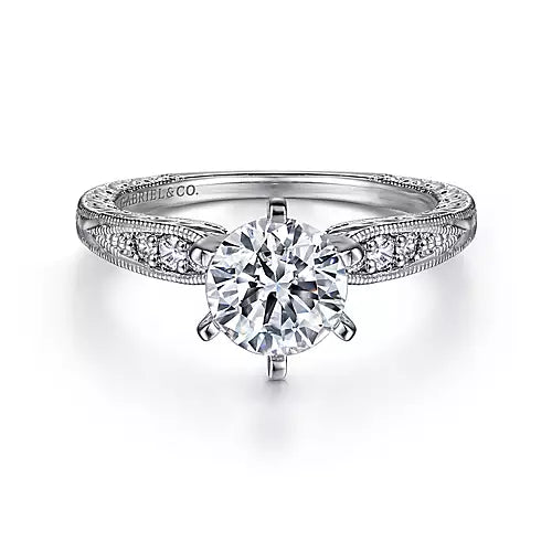 Braided Band Engagement Ring 002-140-00363 14KWRY Round Rock