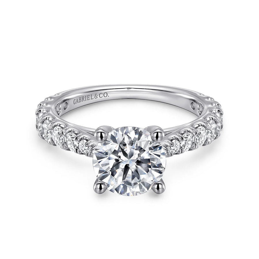 Gabriel & Co 14k White Gold Engagement Ring