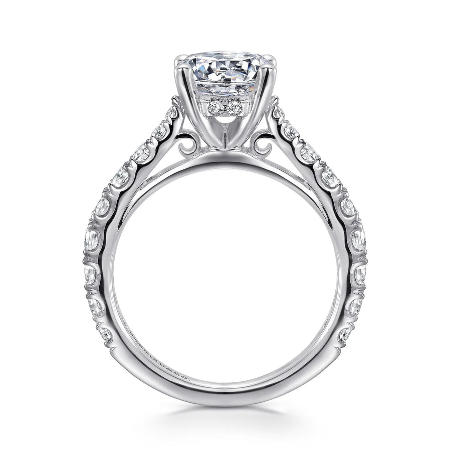 Gabriel & Co 14k White Gold Engagement Ring