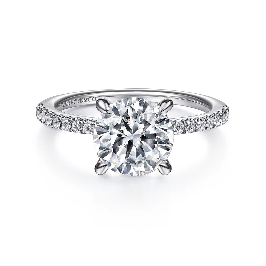 Gabriel & Co 14k White Gold Engagement Ring