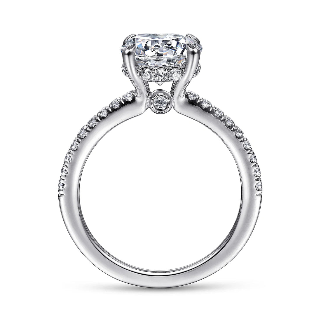 Gabriel & Co 14k White Gold Engagement Ring