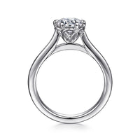 Gabriel & Co 14K White Gold Round Diamond Engagement Ring