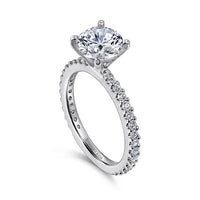 Gabriel & Co 14k White Gold Diamond Engagement Ring