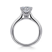 Gabriel & Co 14k White Gold Solitaire Engagement Ring