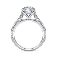 Gabriel & Co 14k White Gold Multi Stone Engagement Ring