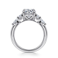 Gabriel & Co 14k White Gold Five Stone Engagement Ring