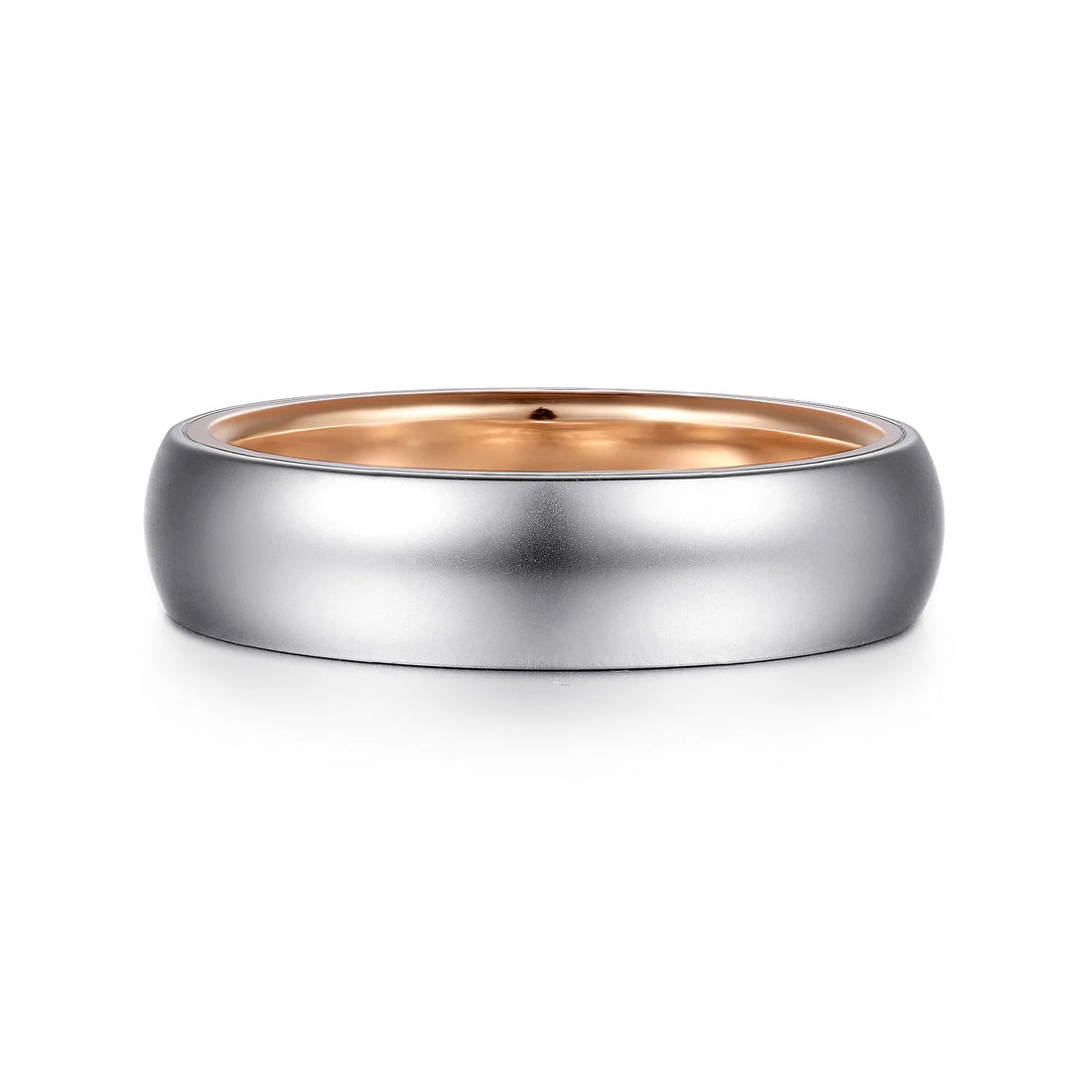 14K Gold Two Tone Wedding Band