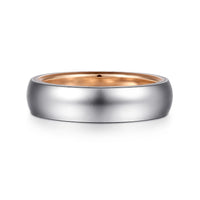 14K Gold Two Tone Wedding Band