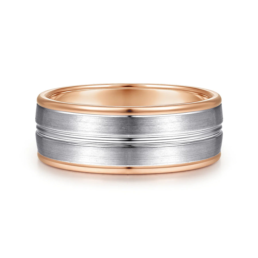 14K Gold Two Toned Wedding Band