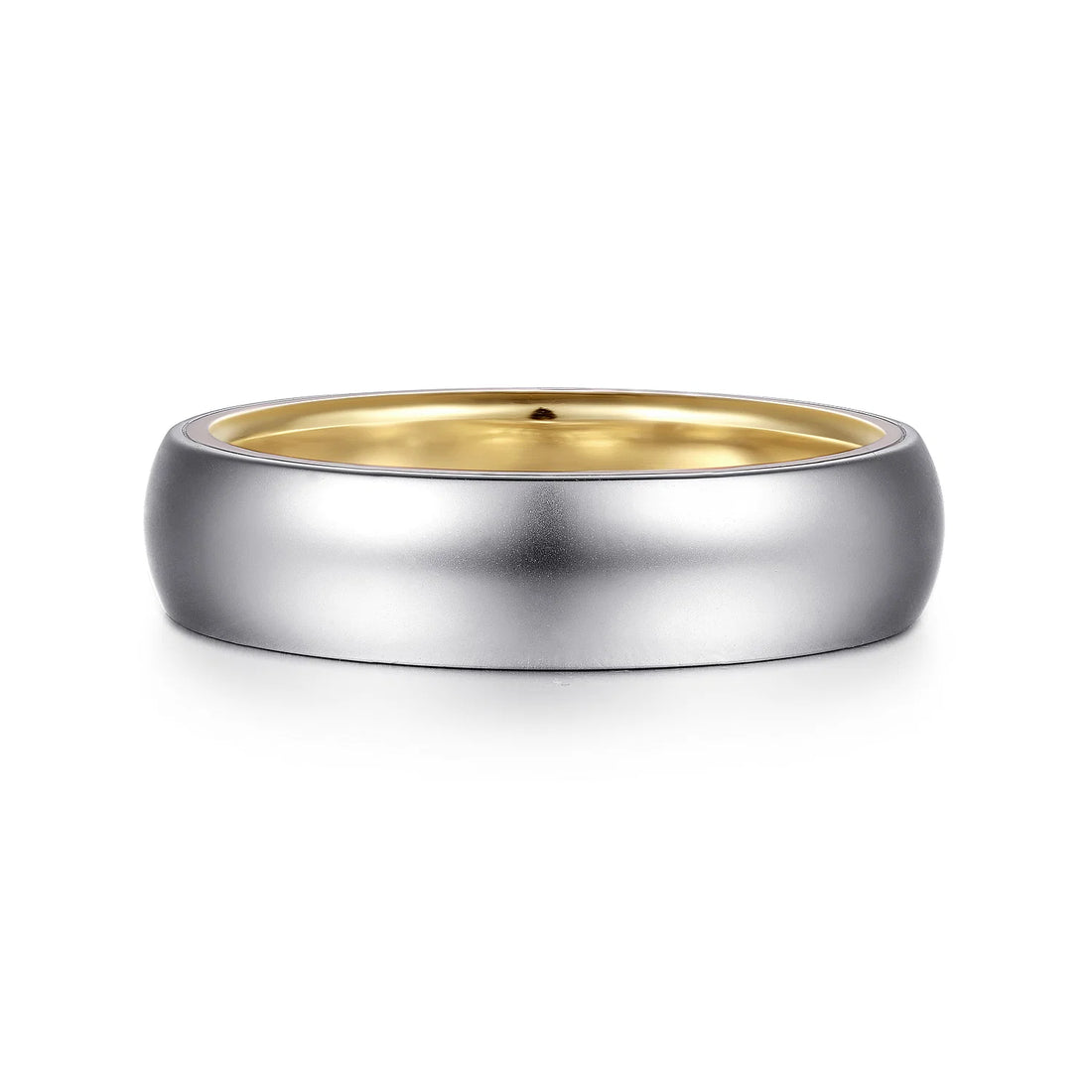 14K Gold Two Tone Wedding Band