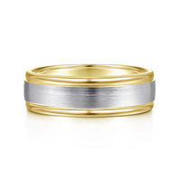 14K Gold Two Toned Wedding Band