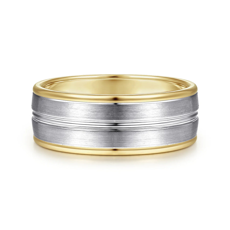 14K Gold Two Toned Wedding Band