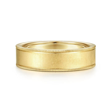 14K Gold Sandblast Wedding Band