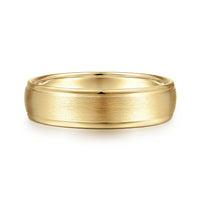 14K Gold Satin Finish Wedding Band