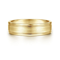 14K Gold Satin Finish Wedding Band