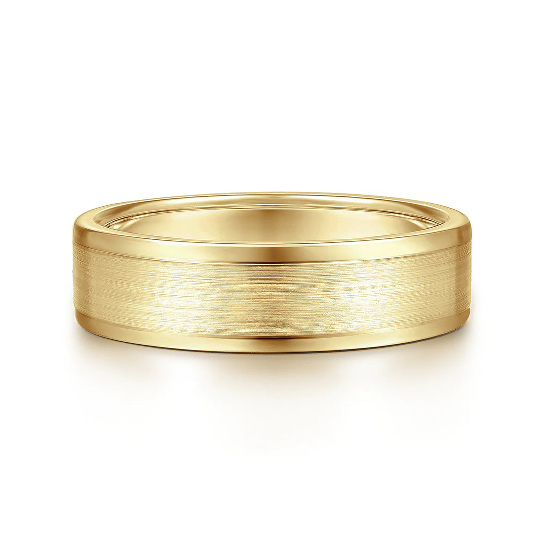 14K Gold Satin Polish Wedding Band