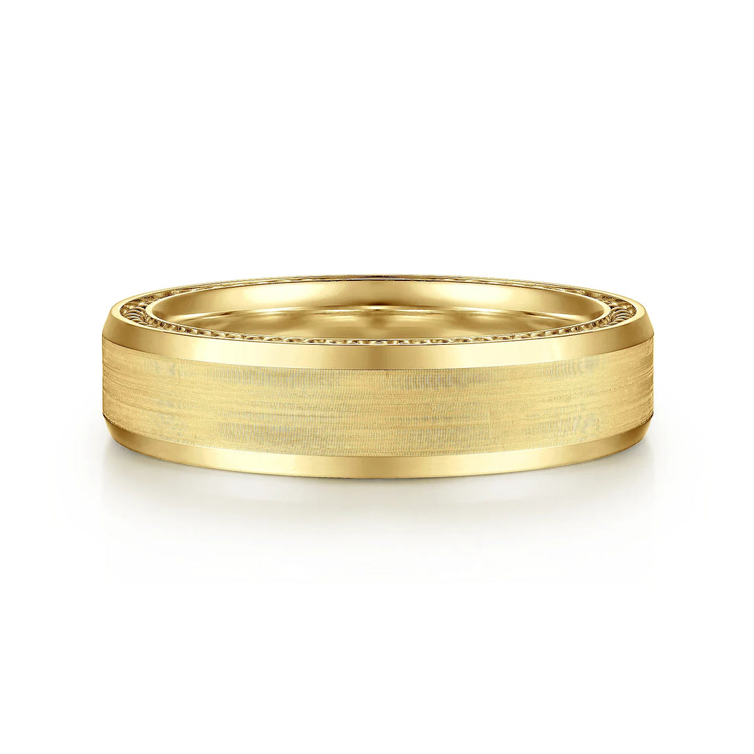 14K Gold Satin Finish Wedding Band