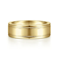 14K Gold High Polished Wedding Band