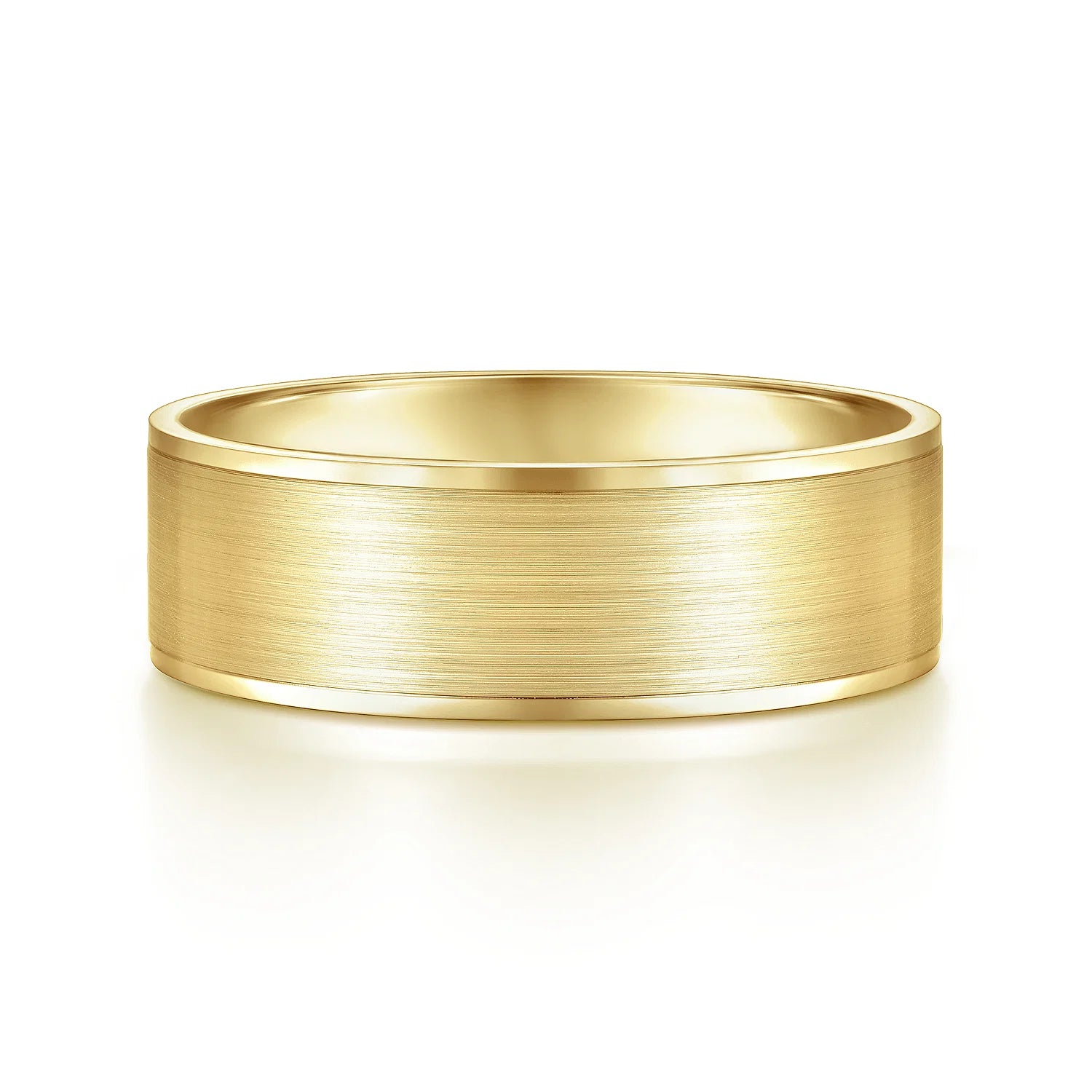 14K Gold Satin Finish Wedding Band