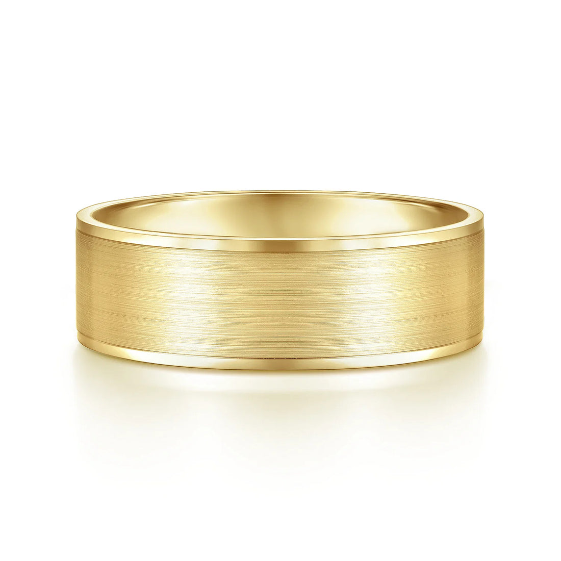 14K Gold Satin Finish Wedding Band