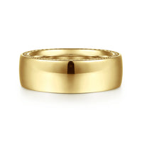 14K Gold High Polished Wedding Band