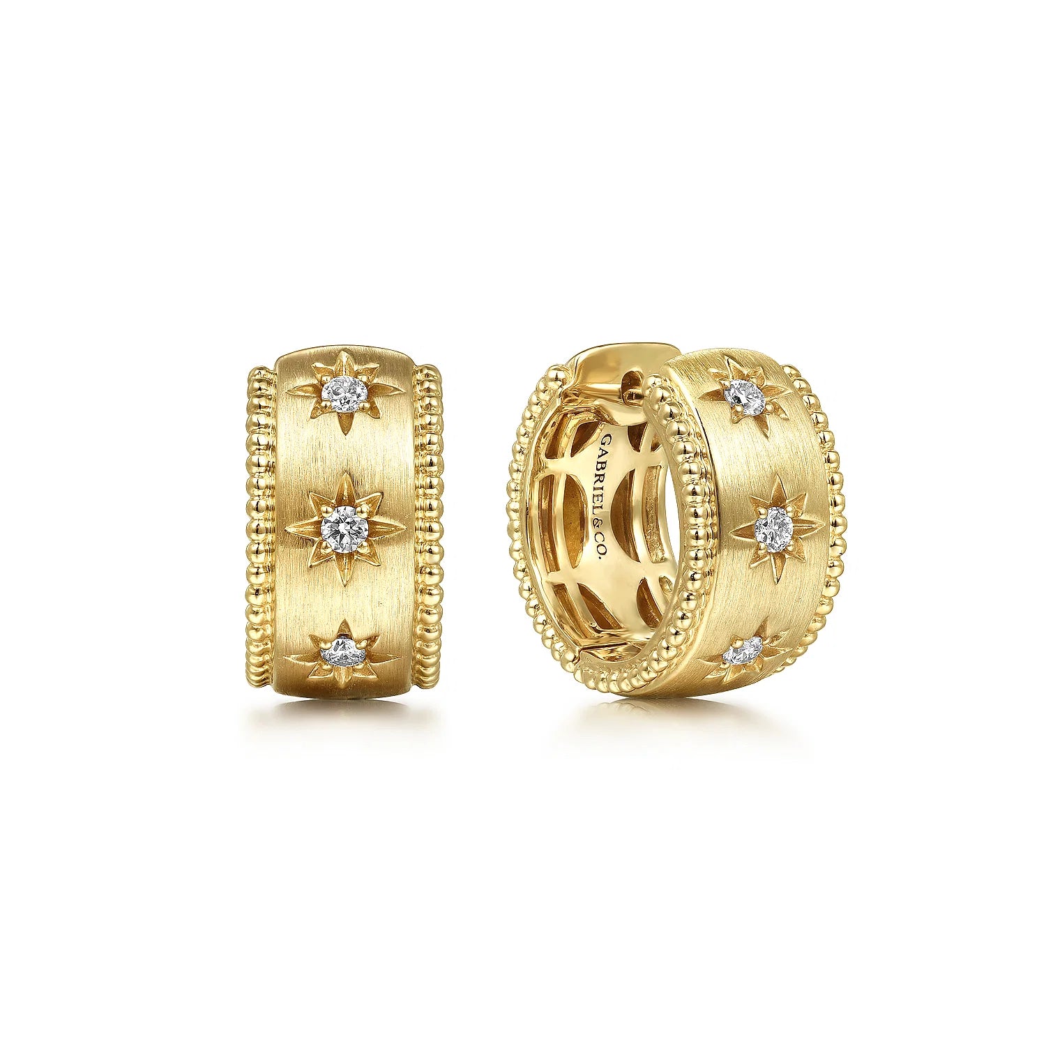 Bujukan Diamond Huggie Earrings