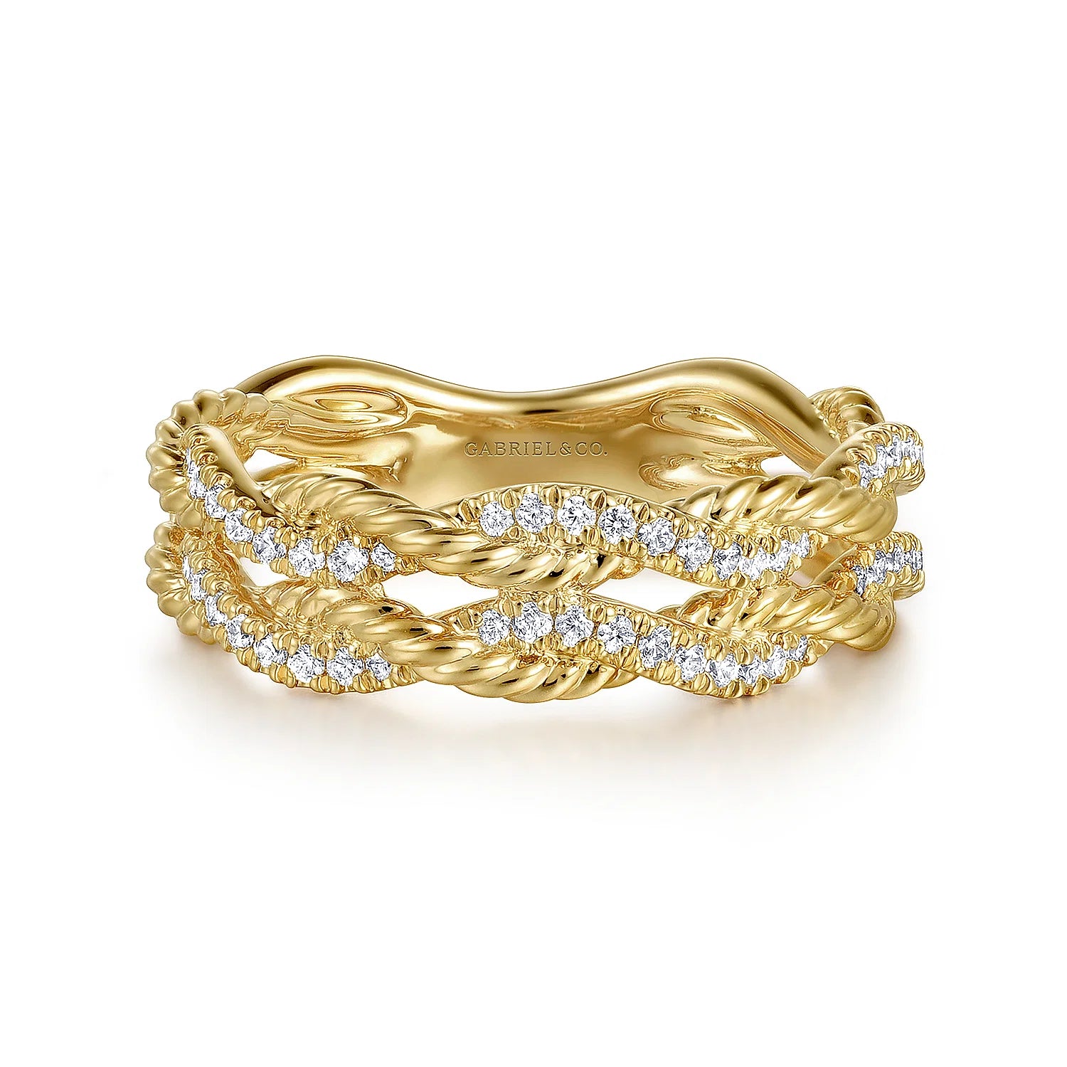 Diamond Twisted Ring