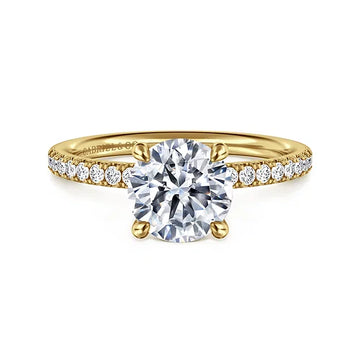 Gabriel & Co 14K Gold Multi-Stone Diamond Engagement Ring