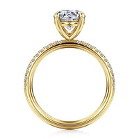 14K Yellow Gold  Multi-Stone Engagement Ring