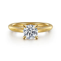 Gabriel & Co 14K Yellow Gold Round Engagement Ring