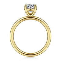 Gabriel & Co 14K Yellow Gold Round Solitaire Diamond Engagement Ring