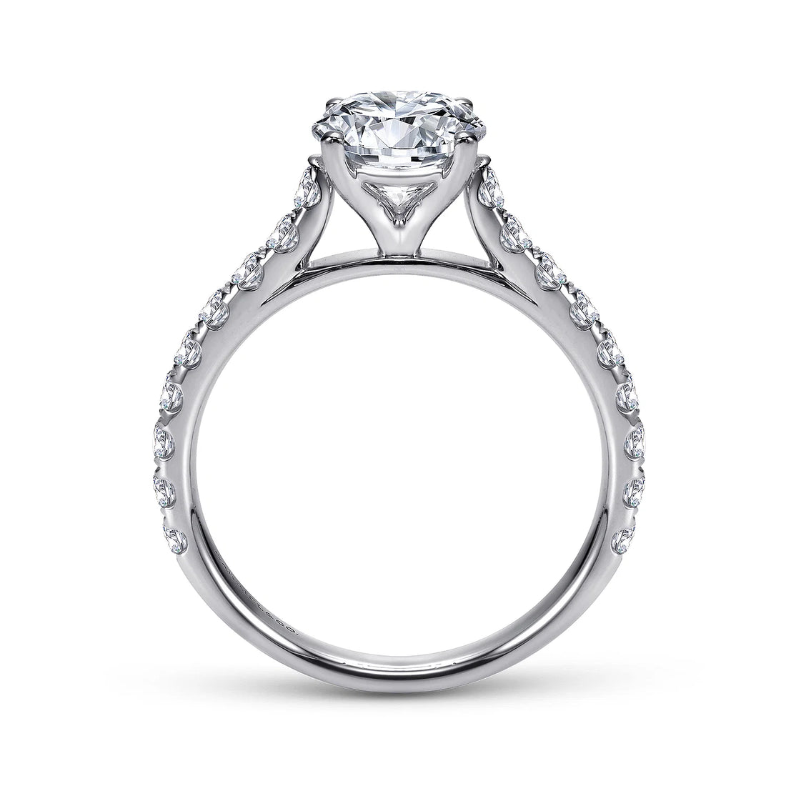 Gabriel & Co 18k White Gold Diamond Engagement Ring