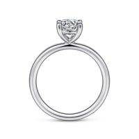 Gabriel & Co 18k White Gold Solitaire Engagement Ring