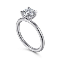 Gabriel & Co 18k White Gold Solitaire Engagement Ring