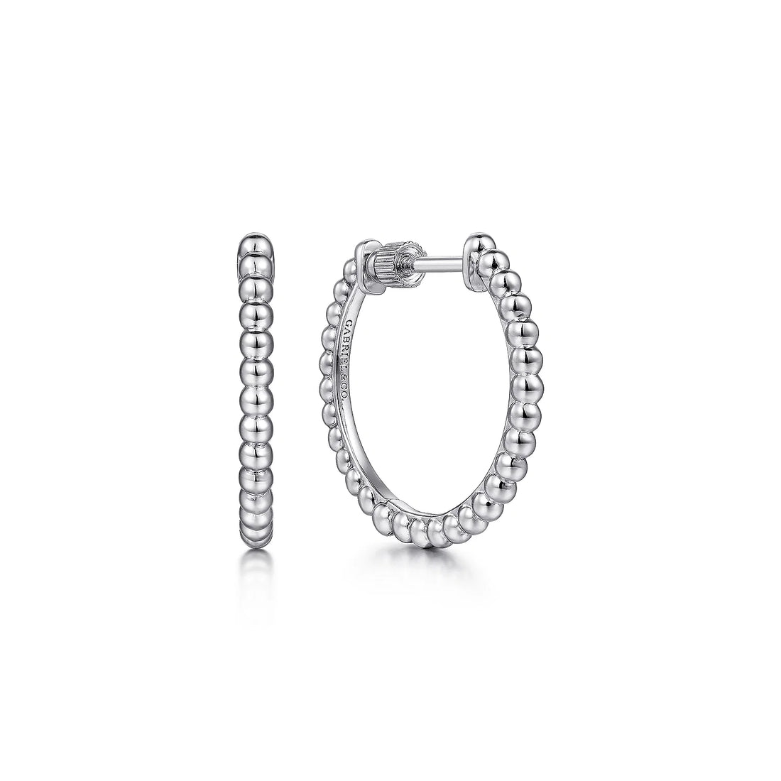 Silver Bujukan Classic Hoop Earrings