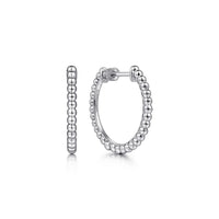 Silver Bujukan Classic Hoop Earrings