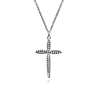 Silver Bujukan Cross Pendant Necklace