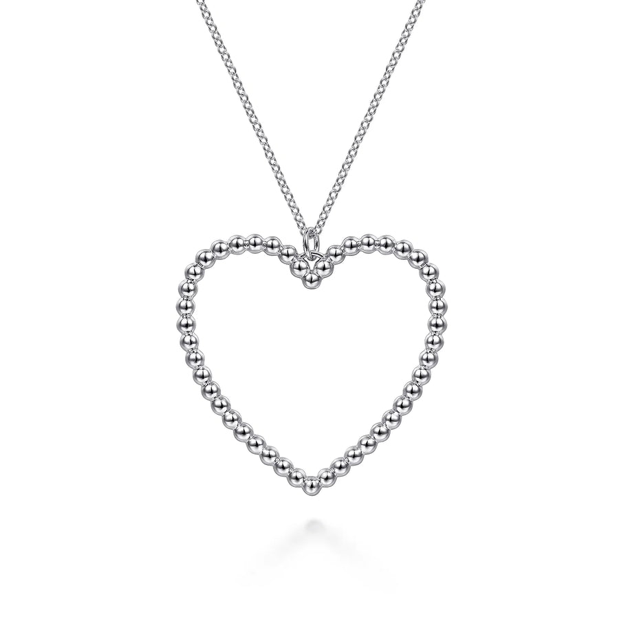 Silver Bujukan Heart Necklace