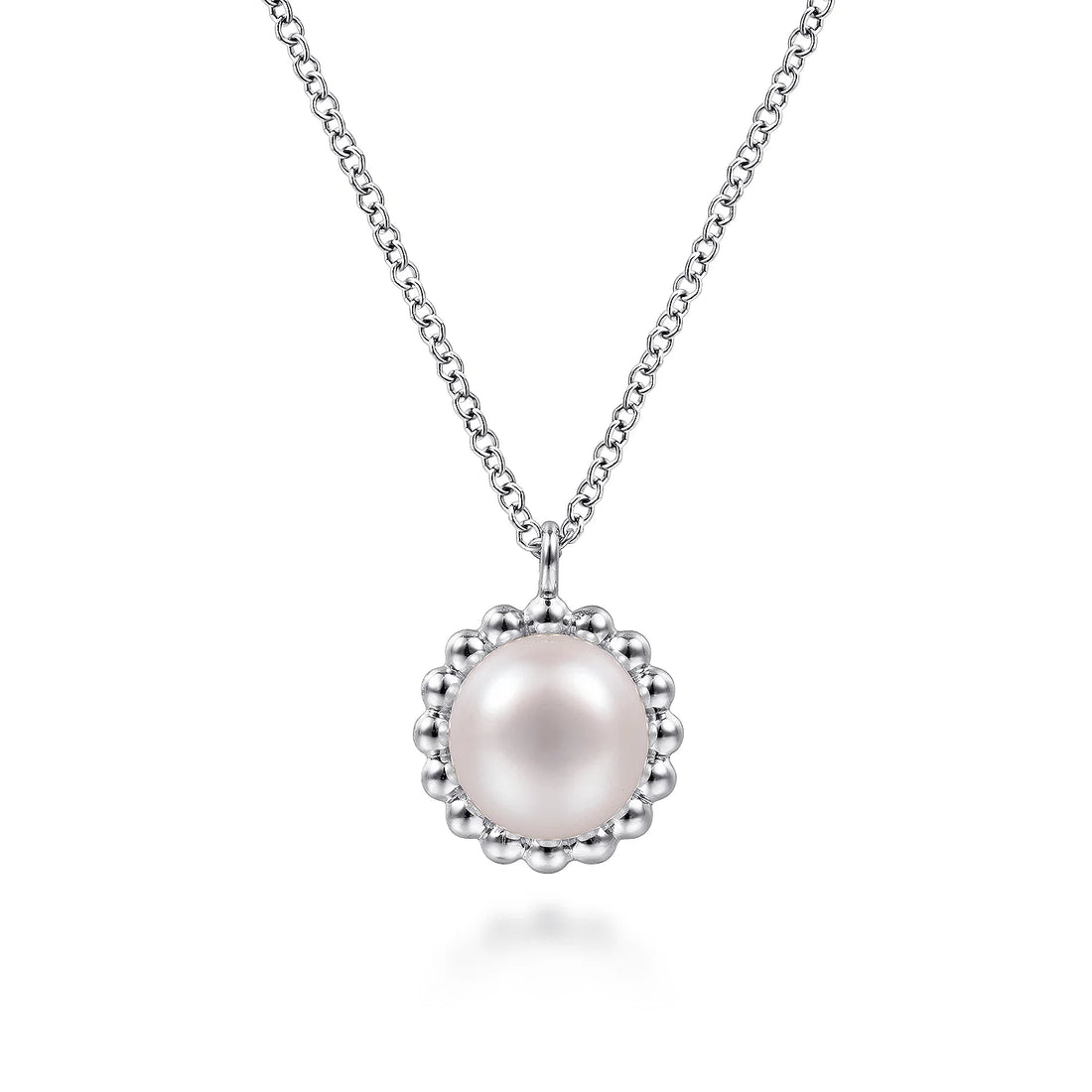 Silver Bujukan Pearl Pendant Necklace