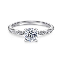 Gabriel & Co Platinum Diamond Engagement Ring